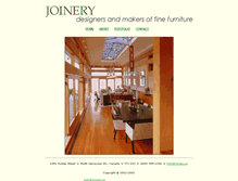 Tablet Screenshot of joinery.ca